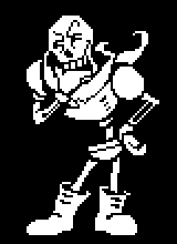 Papyrus battle confused.gif
