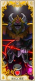 A carta de tarô de Asgore como Major Arcana IV "O Imperador"
