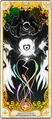 A carta oficial do tarô para a forma final de Asriel, como Major Arcana XIII, "Death."