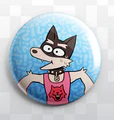O botton de Doggo vendido na Fangamer.