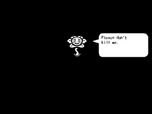 Flowey screenshot pleading.gif