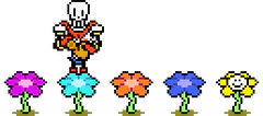 Flowey sendo regado no newsletter da Primavera de 2024