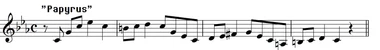 Papyrus leitmotiv.png