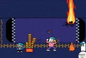 Artwork do quinto aniversário de Undertale, mostrando os cachorros quentes.